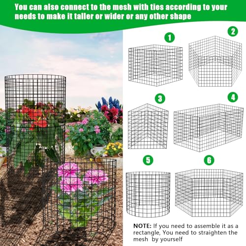 10 Pack Plant Protectors from Animals, 13x12 Plant Cages for Outdoor Plants - size: 10 PACK-13x12inch