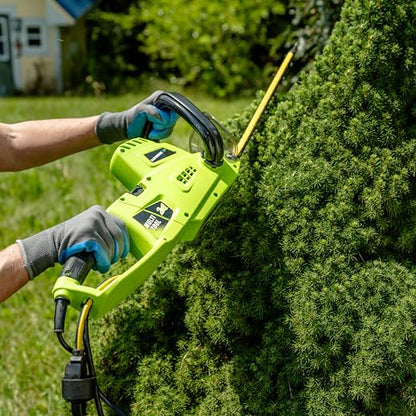 Earthwise CVPH43018 4.5-Amp 2-in-1 Convertible Pole Hedge Trimmer - style: 2-in-1 Pole Hedge Trimmer
