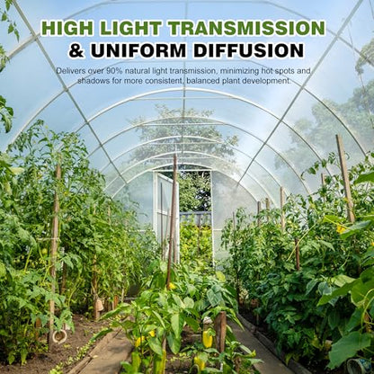 6 Mil Plastic Sheeting, 8x25 FT, Heavy Duty Greenhouse Plastic - size: 8x25 FT