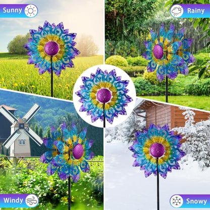Large Wind Spinners Outdoor 82.8 Inch,Wind Spinner for Yard & Garden