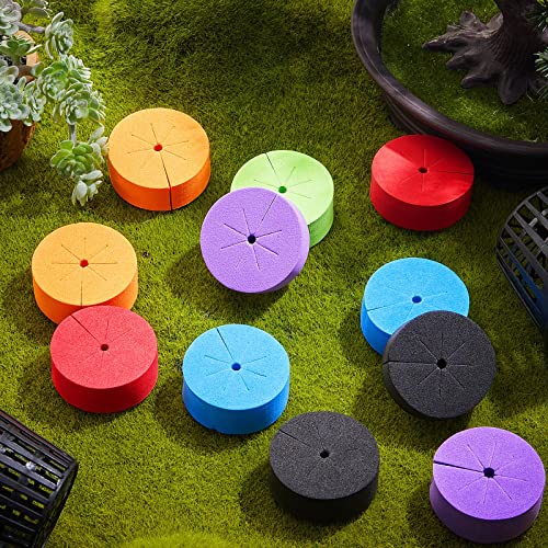 240 Pcs 2 Inch Clone Collars Neoprene Inserts Hydroponic Cloner, Multicolor - color: Multicolor