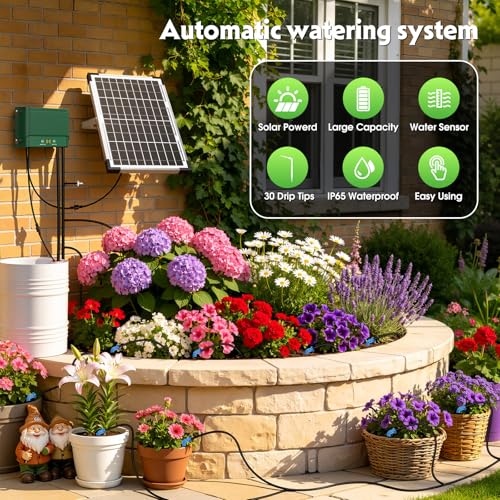 10W Solar Automatic Plants Watering System for Summer Garden Drip