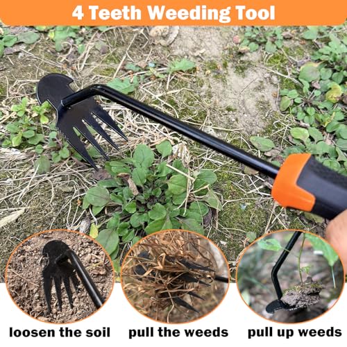 Weed Puller Tool, 2026 New Portable Hand Weeder Tool, Weeding Tool with Stainless Steel, Garden Tools for Plant & Weeding, Crack Weeder Crevice Tool, Weed Remover Tool for Farm & Backyard