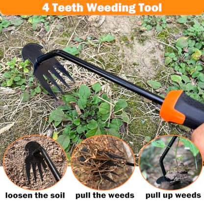 Weed Puller Tool, 2026 New Portable Hand Weeder Tool, Weeding Tool with Stainless Steel, Garden Tools for Plant & Weeding, Crack Weeder Crevice Tool, Weed Remover Tool for Farm & Backyard