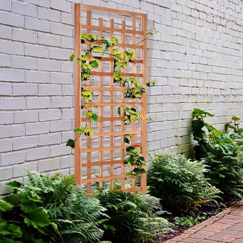 All Things Cedar Garden Trellis Panel for Climbing Plants, 33 x 84 Inch - size: Single Panel