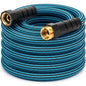 Garden Hose 25 ft, Non-Expanding Lightweight Kink-Free Flexible Water Hose - color: Black+Blue, size: 25ft