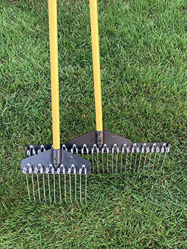 Standard Golf Garden Landscape Rake Combo - 9 & 21 in