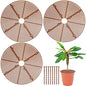 Sawysine 3 Pcs Plant Pot Grid Cover from Animals, Coffee, 11.8 in - color: Coffee, size: 11.8 In