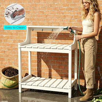 Potting Table–Storage,Workstation - color: White