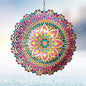 Mandala Blossom Wind Spinner - Metal Wind Spinners 12inch Large - color: Mandala Blossom