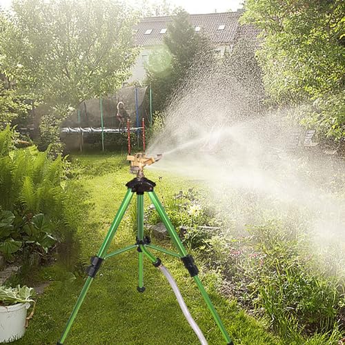 Triumpeek Impact Sprinkler on Tripod Base with Stakes, 1 Count