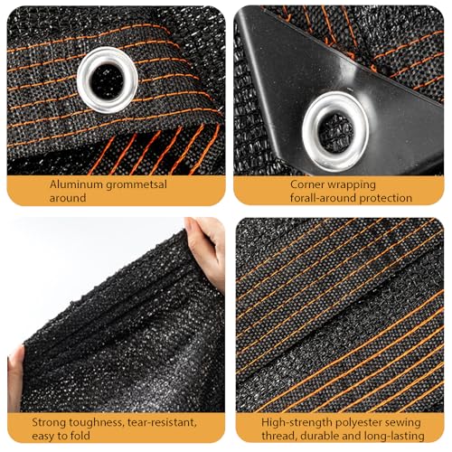90% Shade Cloth Dog Kennel Shade,Shade tarps for Outdoors Sturdy 6.5 x8 FT - size: 6.5 x 8 FT