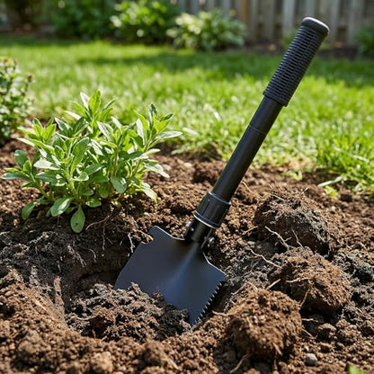 Camping Shovel – 16" Portable Folding Shovel with D-Handle