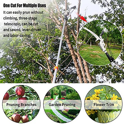 BAYTORY Extendable Tree Pruner Shears Head and Saw without Pole