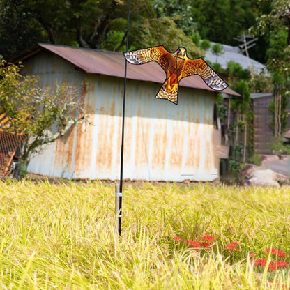 Hengda Kite Bird Hawk Flying Kite Without Pole for Crops Farm Protector Bird Scarer Flying Kite Without Pole Yellow