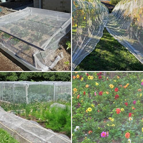 Unves 2 Pack 10x10 FT Garden Netting, Bird Netting for Garden - size: 10x10 Ft