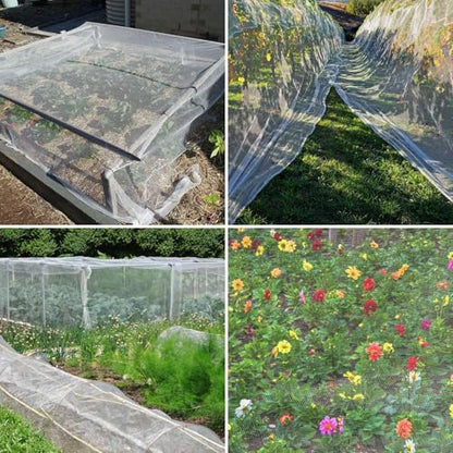 Unves 2 Pack 10x10 FT Garden Netting, Bird Netting for Garden - size: 10x10 Ft