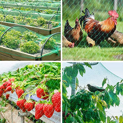 Kikhope Bird Netting, 13x20 ft Garden Mesh Net for Plants and Vegetables - size: 13x20 ft