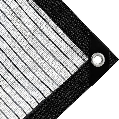 Shade Cloth-Thickened and Encrypted 80% Aluminum Shade Cloth for Greenhouse Balcony Garden,Outdoor Pergola,Lawn,Cars.Easy Hanging with Edges and Holes,Silver Heat Reflective Tarp - size: 10ft×26ft