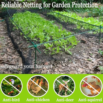 Bird Netting 20x20 Ft, 1/2In Mesh Garden Bird Netting, Fruit Tree Netting - size: 20x20ft-1/2in mesh