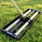 Updated Lawn Leveling Rake 30"x10", Lawn Leveler with Aluminum Rollers - size: 30''x10'' With Roller (Black)
