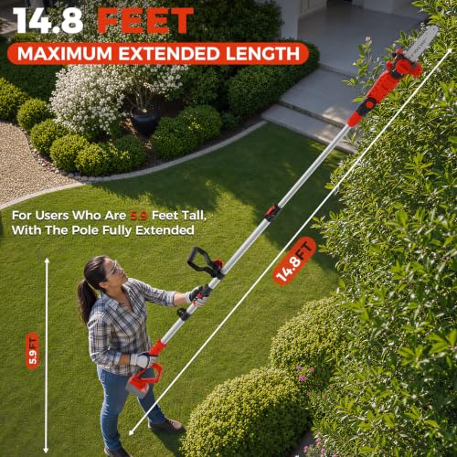 SHOHO Cordless Pole Saw Compatible with Milwaukee M18 Battery (Tool Only)