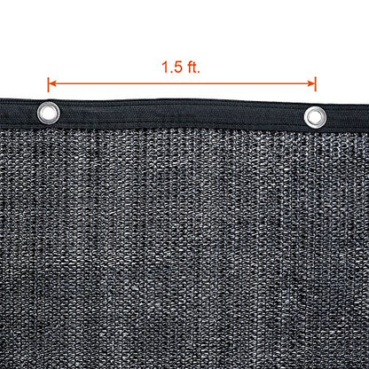 Agfabric 70% Sunblock Shade Cloth with Grommets for Garden Patio 10’ X 12’, Black - size: 10 x 12 ft - 70%