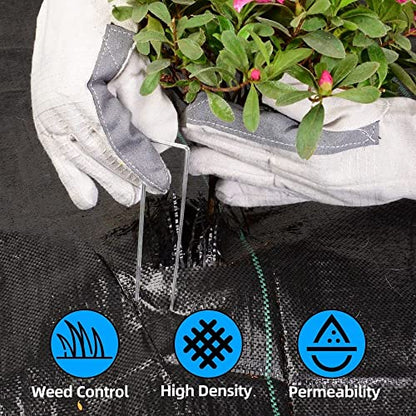 LAVEVE Heavy Duty Weed Barrier Landscape Fabric 6FT x 100FT - size: 6FT×100FT