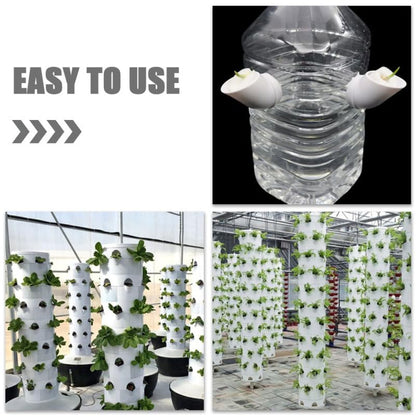 Reusable Hydroponic Plant Cups with Sponges for Vertical Hydroponics Tower System Soilless Garden Containers for Growing Vegetables and Orchids 12-Pack 2.83X1.49X1.49In