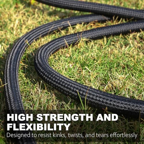 Relxitl Garden Hose, Ultra Lightweight Water Hose 50FT - color: Black, size: 50FT