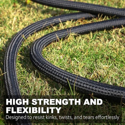 Relxitl Garden Hose, Ultra Lightweight Water Hose 50FT - color: Black, size: 50FT