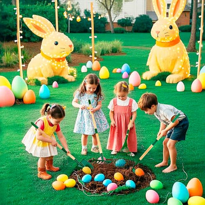 Duckura Kids Gardening Tools Set - 7pcs Garden Tool for Kids - color: green