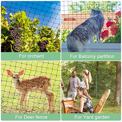 BSTPCOO Bird Netting 25'x100' with 3/4" Mesh Nylon Chicken Net Roof Hawk - size: 25'×100'-3/4''