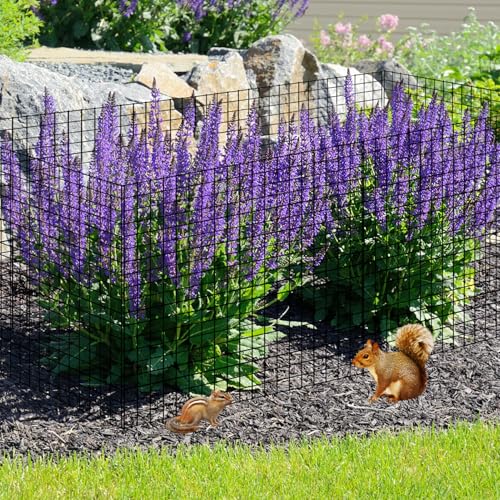 30 PCS Round Plant Protector from Animals, 12 Pack 12'' x 12'' Metal Plant Cages，30Pcs Metal Mesh to Keep Animals Out, Garden Protection Bunny Barricades, Wire Plant Protectors for Rabbit Chicken Duck