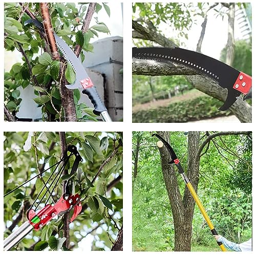 Pole Saw for Tree Trimming, 2-32 Feet, Red - color: Red32ft