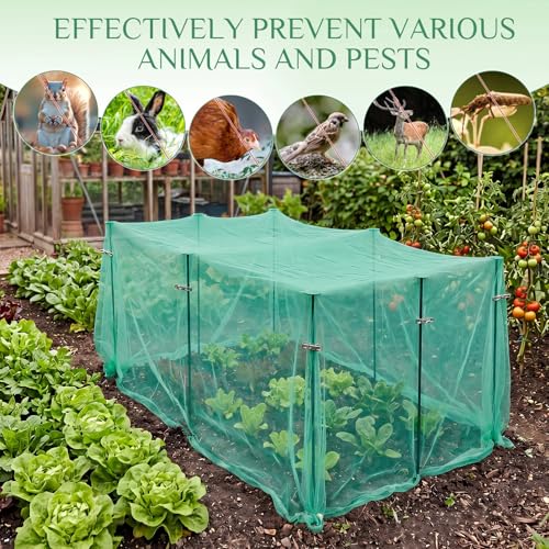 Metal Garden Netting Kit, 16.4 x 9.84 ft, Green