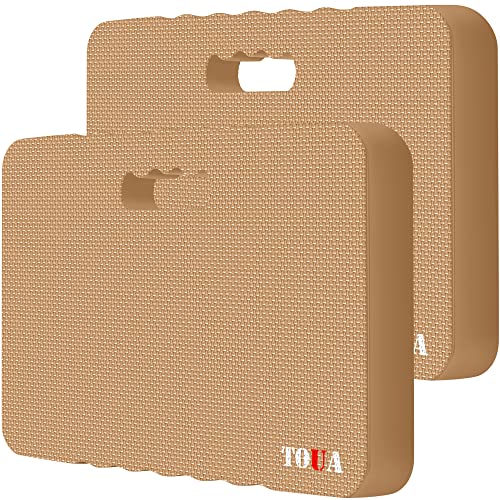 Kneeling Pad Thick Extra Large High Density Foam Comfort Kneeling Pad for Work Gardening Yoga Exercise Garden Knee Pad 2 Pack Beige - color: Beige, size: Large - 2 Pack