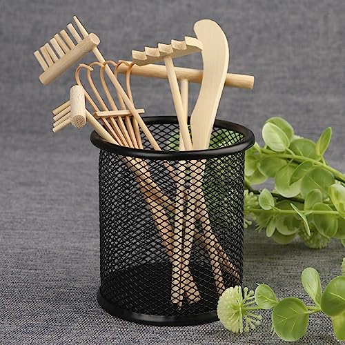 24 PCS DIY Sand Zen Garden Tools, Mini Zen Garden Rake Sets for Serenity and Spiritual Meditation, Tasteful and Elegant Zen Garden Accessories for Home Decor, and Father or Mother's Gift, by GNIEMCKIN