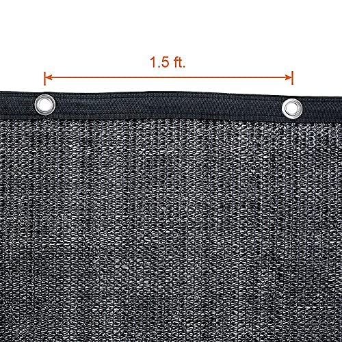 Agfabric 70% Sun-Block Shade Cloth Net Mesh Shade with Grommets for Garden Patio 10’ X 20’, Black - size: 10 x 20 ft - 70%
