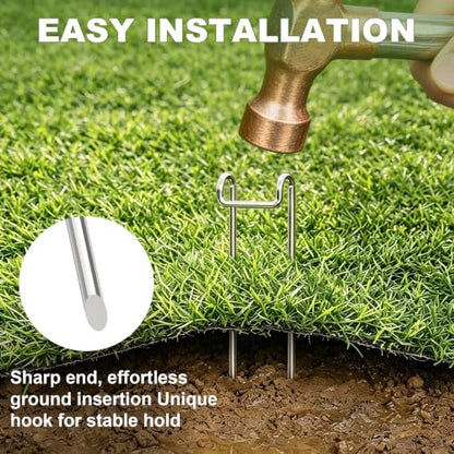Thiswing Drip Irrigation Tubing Stakes, 30 Pack Hose Hold Downs for Garden - size: 30PCS