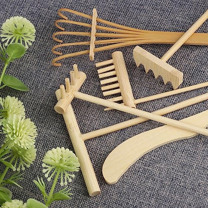 24 PCS DIY Sand Zen Garden Tools, Mini Zen Garden Rake Sets for Serenity and Spiritual Meditation, Tasteful and Elegant Zen Garden Accessories for Home Decor, and Father or Mother's Gift, by GNIEMCKIN