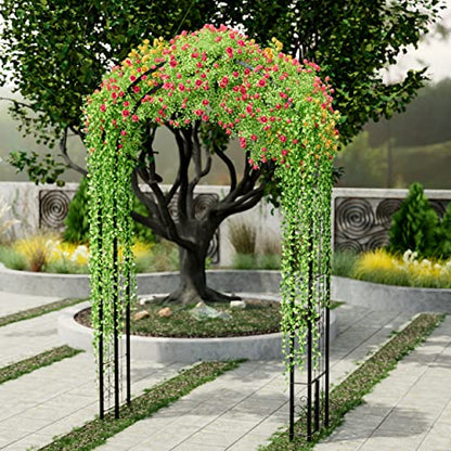 Arbuxzuy 8.5ft Metal Garden Arch Trellis for Climbing Plants - size: Large