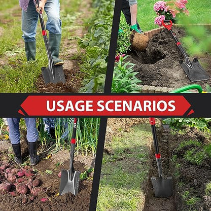 Sharp Blade Spade Shovel Garden Flat Spades for Gardening and Edging - style: Contemporary