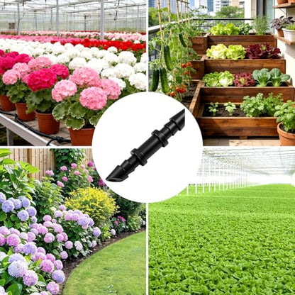 120 Pieces 1/4" Drip Irrigation Coupling Fittings：Drip Line Double Barbed Coupler Connectors for 1/4 Inch Irrigation Tubing 1/4'' Straight Coupler with Sharp End for Drip Irrigation System - size: 1/4" Coupling-120P