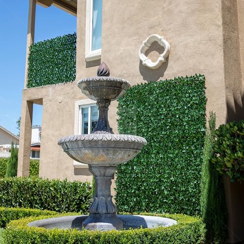 NatraHedge 20''X50'' Artificial Privacy Grass Wall Decor, Laurel Leaf - color: Laurel Leaf
