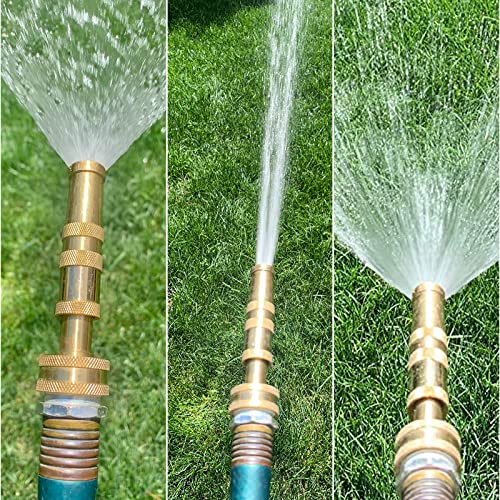 Twinkle Star Brass Heavy Duty Adjustable Twist Hose Nozzle Set - color: Nozzle Jet 1 Pack