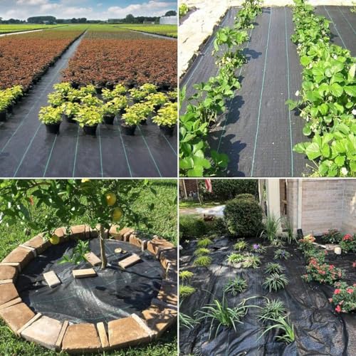 4FTX100FT Weed Barrier Landscape Fabric Heavy Duty Garden Fabric - size: 4X100 FT