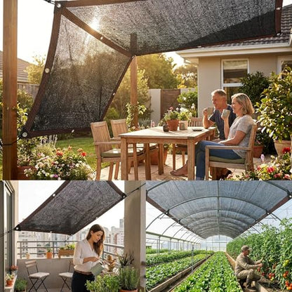 Garden Shade Cloth,90% Sun Shade Netting Mesh Tarp with Grommets(10x12FT) - size: 10x12FT