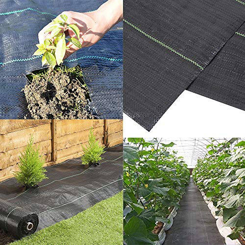 Petgrow Heavy Duty Weed Barrier Landscape Fabric for Outdoor Gardens - size: 4FTx250FT