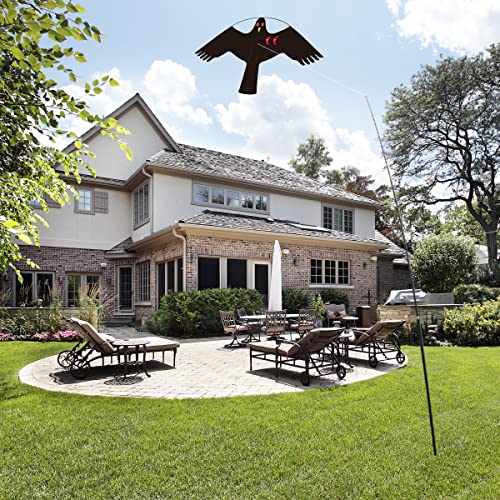 Bird Scarer Kite Without Pole Bird Hawk Flying Kite-Style C - color: style C without pole